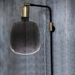 bec filament led 4w e27 sticla neagra