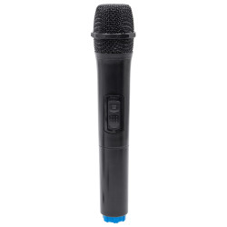 boxa portabila 12''/30cm + tweeter 250w bt/usb/fm/sd + 2mic vhf
