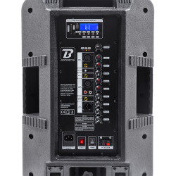 boxa portabila 12''/30cm + tweeter 250w bt/usb/fm/sd + 2mic vhf