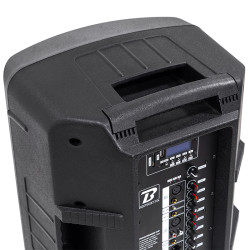 boxa portabila 12''/30cm + tweeter 250w bt/usb/fm/sd + 2mic vhf