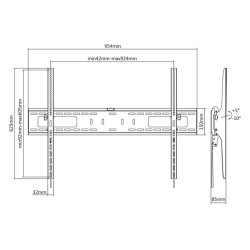 suport universal led tv 60 inch-100 inch kruger&matz