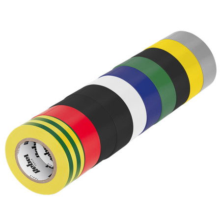 set 10 benzi izolatoare diverse culori 19mm 10yd