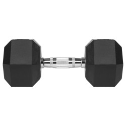 gantere dumbbell hex fonta cauciucata 2x15kg rebel acti