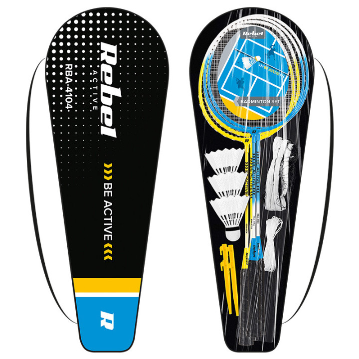 set badminton cu fileu rebel active