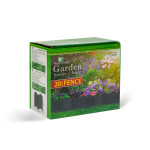 bordura / gard de gradina - 15 x 14 cm - negru - 20 buc / pachet