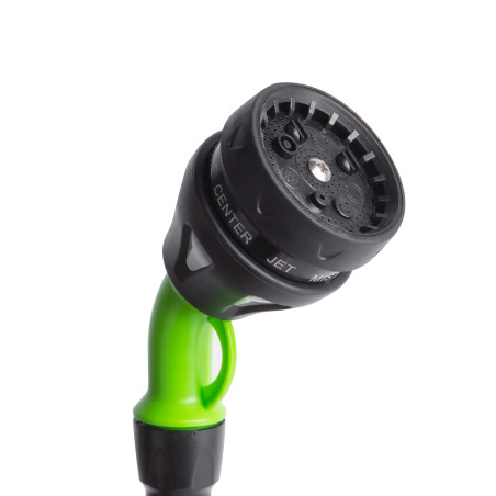 pistol de udat metalic - 8 in 1 - maner cauciucat extins - 46 x 10,1 x 6 cm