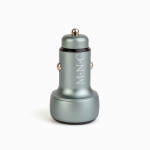 adaptor bricheta auto cu tip c pd si priza usb, incarcare rapida - afisaj de tensiune - 48w