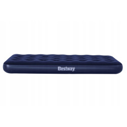 saltea gonflabila - single, velour - albastru - 188 x 99 x 22 cm