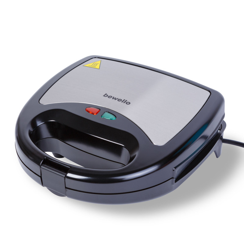 sandwich maker- 3 in 1 - 220-240v - 800w - argintiu/negru