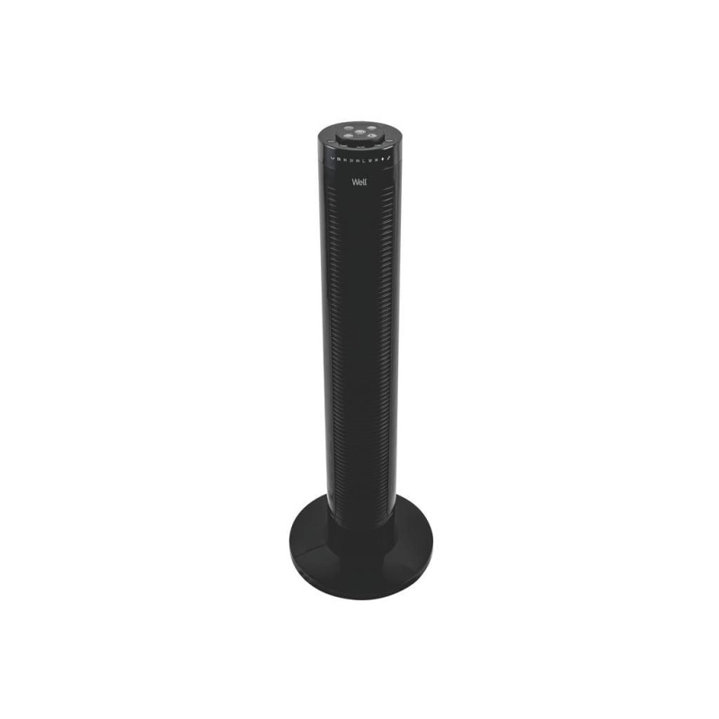 ventilator turn 81cm, 45w, telecomanda, negru, well glacial