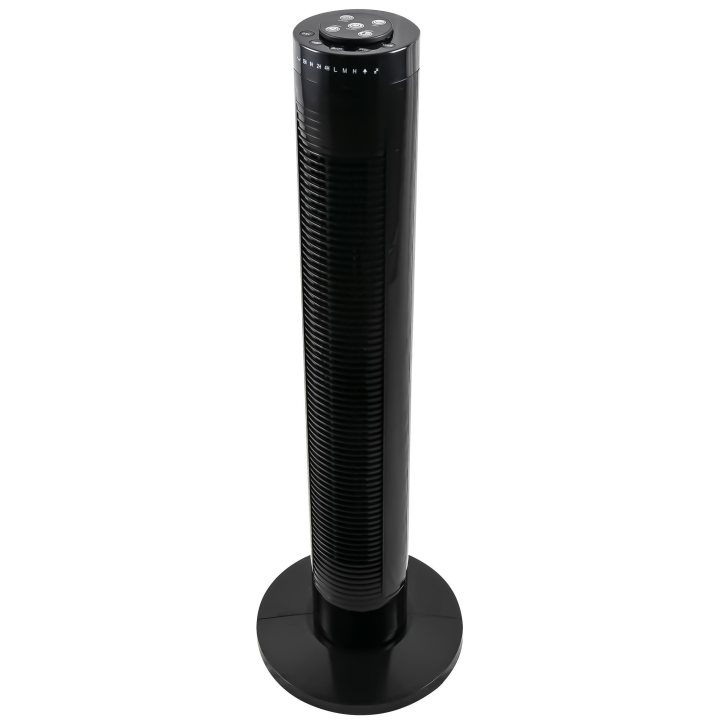 ventilator turn 81cm, 45w, telecomanda, negru, well glacial