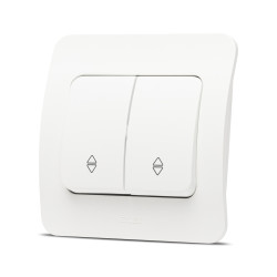 jazz comutator cap scara, alb mat, elbi