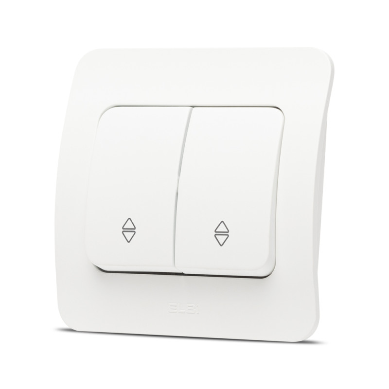 jazz comutator cap scara, alb mat, elbi