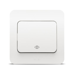 jazz intrerupator cruce, alb mat, elbi