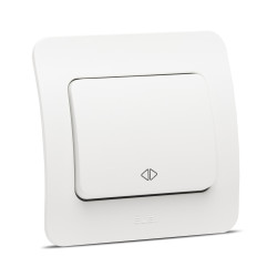 jazz intrerupator cruce, alb mat, elbi