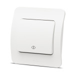 jazz intrerupator cruce, alb mat, elbi