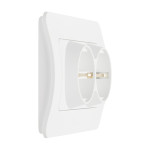 jazz priza dubla cp, alb mat, elbi