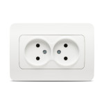 jazz priza dubla fara cp, alb mat, elbi