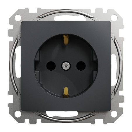 noua sedna priza, antracit, schneider
