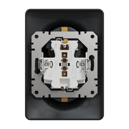 noua sedna priza dubla, antracit, schneider