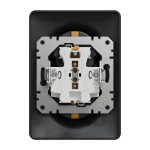 noua sedna priza dubla, antracit, schneider