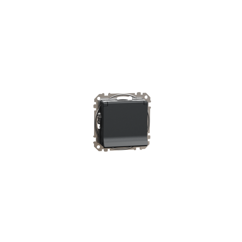 noua sedna priza capac, antracit, schneider