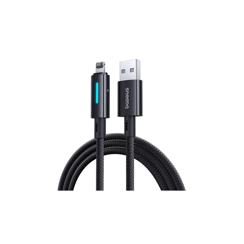 cablu usb - lightning 2.4a 1m baseus - negru