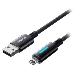 cablu usb - lightning 2.4a 1m baseus - negru