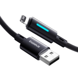 cablu usb - lightning 2.4a 1m baseus - negru