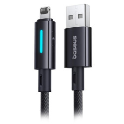 cablu usb - lightning 2.4a 1m baseus - negru