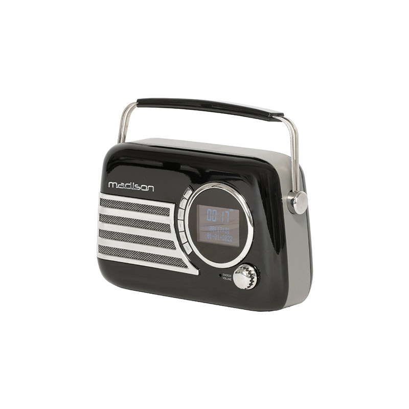 radio fm/dab portabil vintage 40w cu functie bluetooth/aux