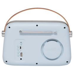 radio fm/dab portabil vintage 30w cu functie bluetooth/aux