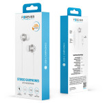 casca stereo cu mufa tip c - alb