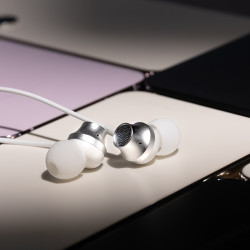 casca stereo cu mufa tip c - alb