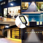 lampa led solar 10w 6000k + telecomanda