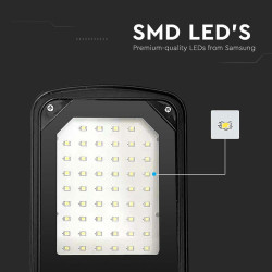corp iluminat stradal led 30w 6500k - negru