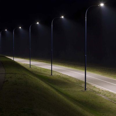 corp iluminat stradal led 50w 4000k - negru