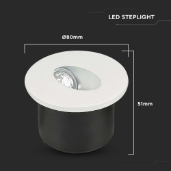spot led steplight 3w 4000k alb neutru