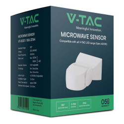 senzor de miscare 300w 180gr ip65 - alb