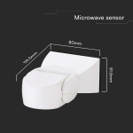 senzor de miscare 300w 180gr ip65 - alb senzor de miscare 300w 180gr ip65 - alb
