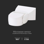 senzor de miscare 300w 180gr ip65 - alb senzor de miscare 300w 180gr ip65 - alb