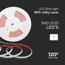 banda led cob 12.5w/m 220-240v ip65 6500k rola 5m