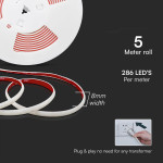 banda led cob 12.5w/m 220-240v ip65 6500k rola 5m