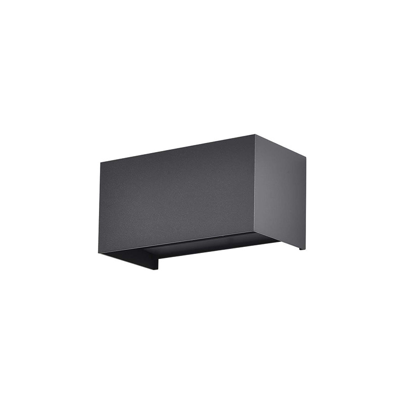 corp iluminat perete ip65 24w 3000k - negru corp iluminat perete ip65 24w 3000k - negru