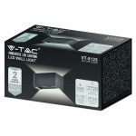 corp iluminat perete ip65 24w 3000k - negru corp iluminat perete ip65 24w 3000k - negru
