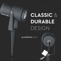 lampa led 12w iluminat exterior ip65 lumina verde