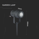 lampa led 12w iluminat exterior ip65 lumina verde
