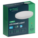 plafoniera 18w ip44 4000k alb neutru - alb