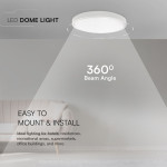 plafoniera 18w ip44 4000k alb neutru - alb