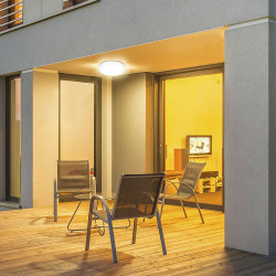 plafoniera 18w ip44 4000k alb neutru - alb